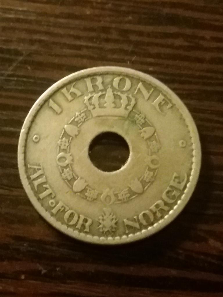 Норвегия  1 крона  1925 год