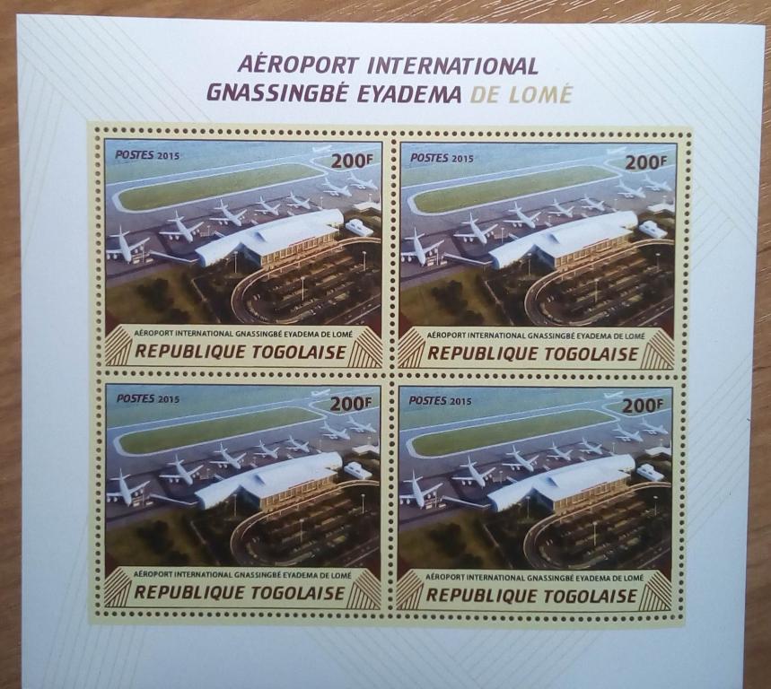 Того 2015. Аэропорт самолет авиация транспорт. MNH**