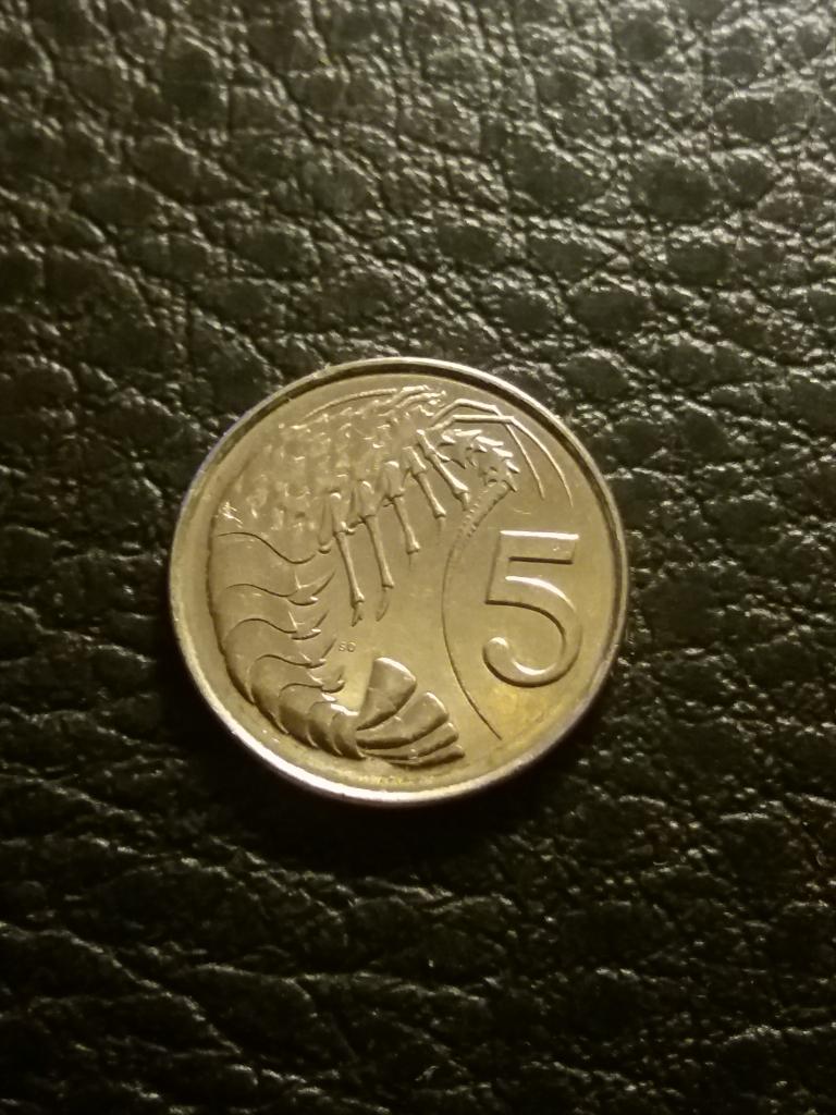 Каймановы о-ва .  5 центов 1999 год