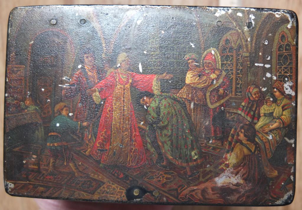 шкатулка Игра в жмурки, царская Россия