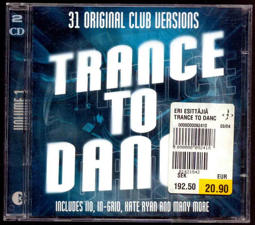 2 CD Trance To Dance Vol.1  2003 ФИРМА (Trance, Euro House)