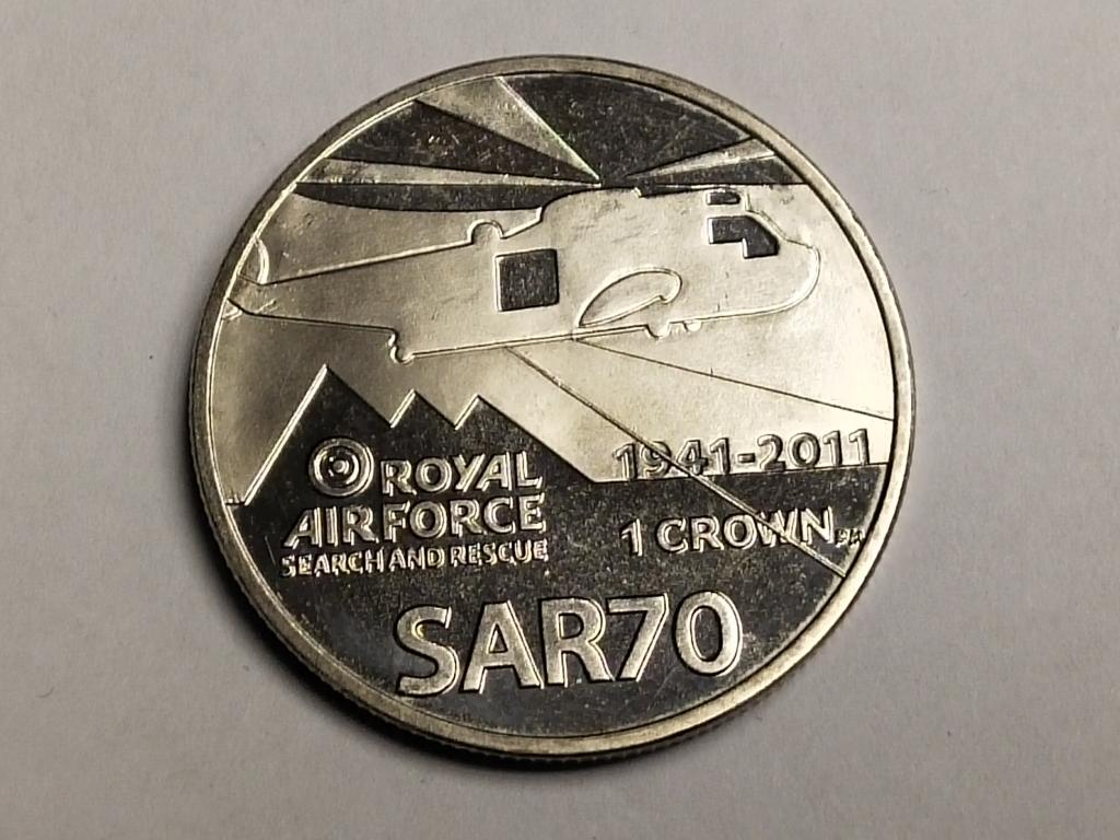 1 крона. " Авиация ". Фалклендские острова. 2011 год. Шайба. Диаметр 39 мм. 35.