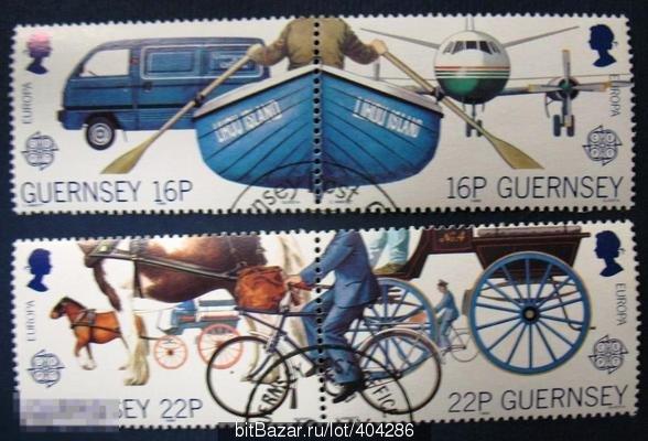Гернси 1988 Транспорт Sc#381-384 Used 