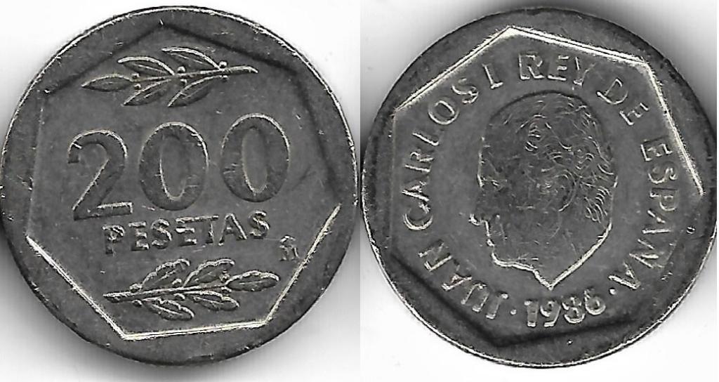 Испания 200 песет 1986 (2)