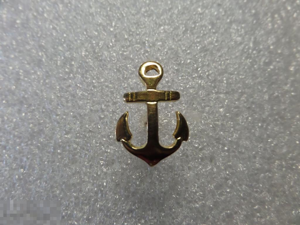 Якорь кокарды ВМФ СССР. #желтый (1) 