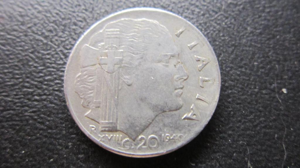 ИТАЛИЯ 20 ЧЕНТЕЗИМО 1940  (4)   ( магнит.)