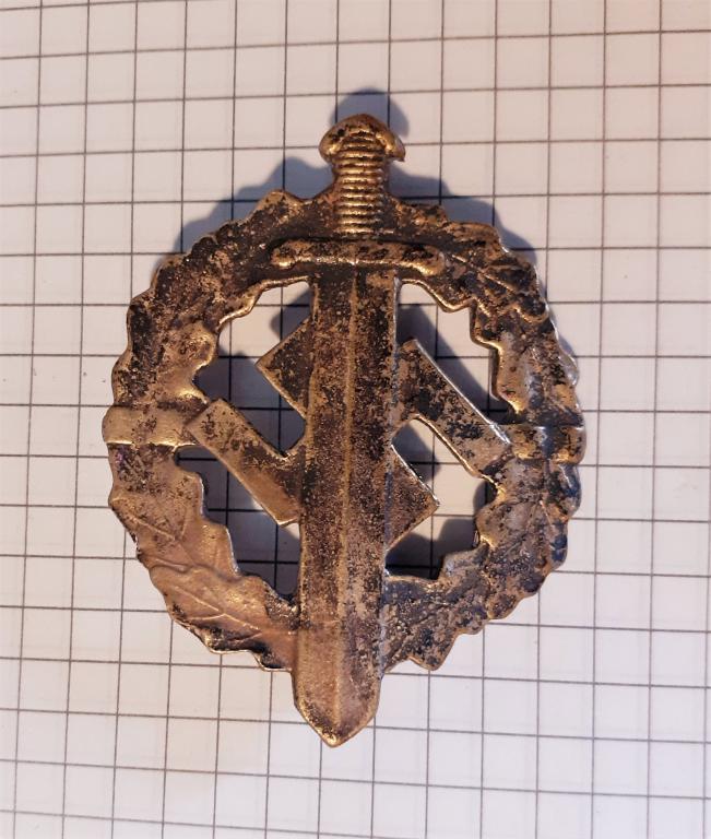 Спортивный бронзовый знак СА 3 ст, 3 Рейх. Оригинал?? Никакой пропаганды