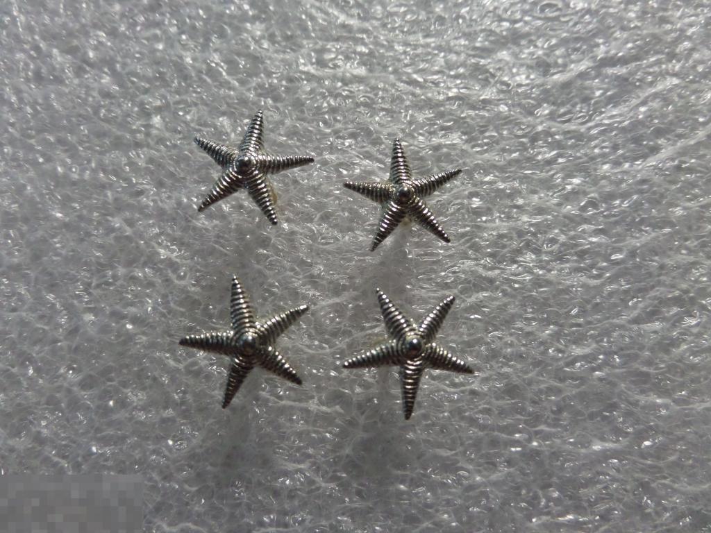 Звездочки офицерские на погоны РИА. #белые