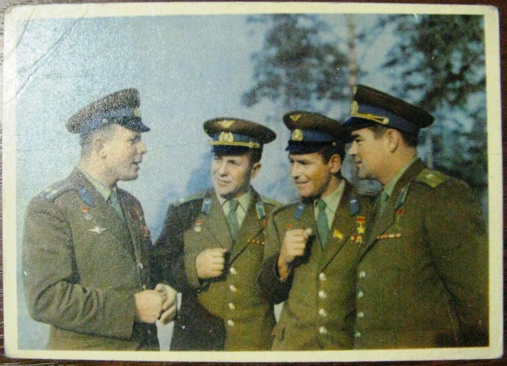 К05-194 ЛЁТЧИКИ-КОСМОНАВТЫ СССР, ГАГАРИН, ПОПОВИЧ, ТИТОВ, НИКОЛАЕВ, 1963