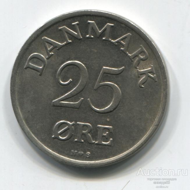 Дания 25 эре 1949г. Король Фредерик IX