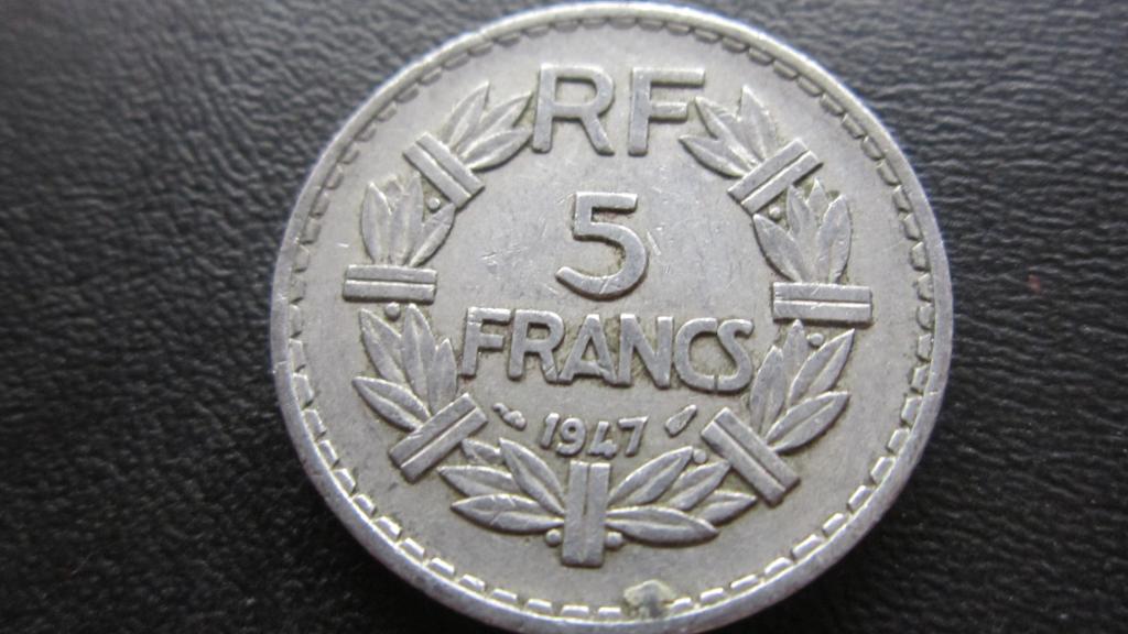 ФРАНЦИЯ  5 ФРАНКОВ 1947(3)