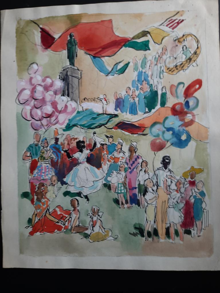 Гальба В.А. (1908-1984)  "Эскиз"