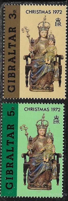 Гибралтар.  Рождество  Ми  293-294  **