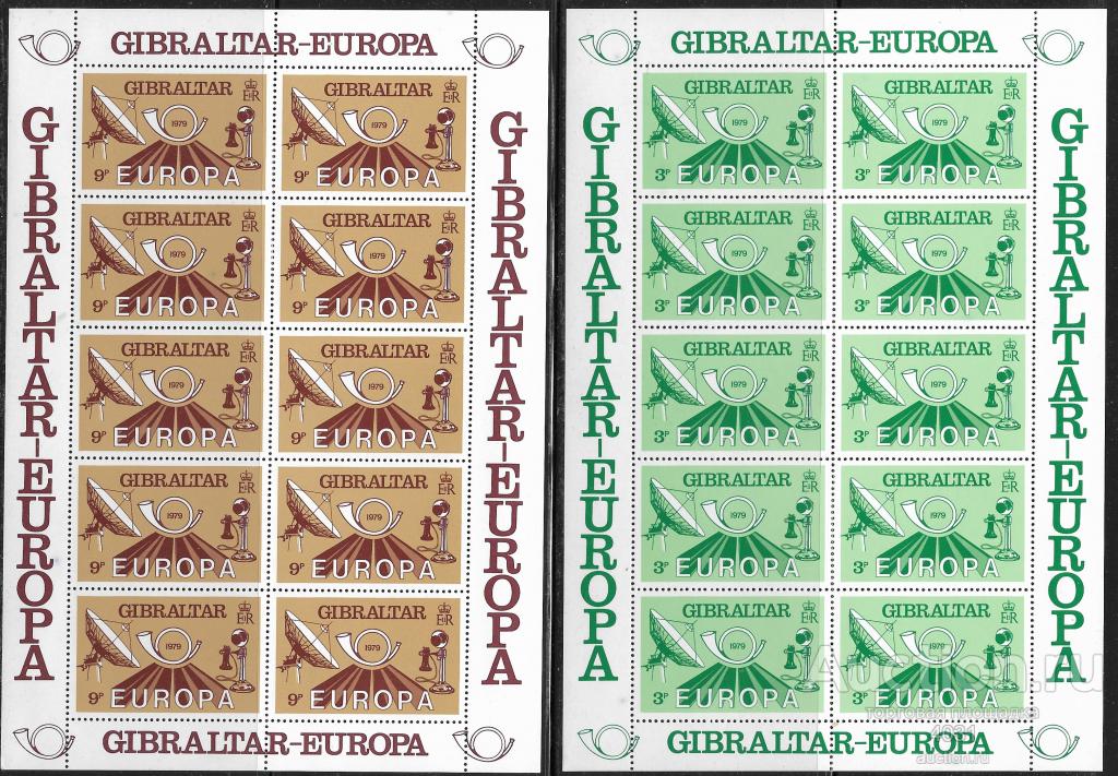 Гибралтар.  Европа, почта  мл  Ми 392-394 **