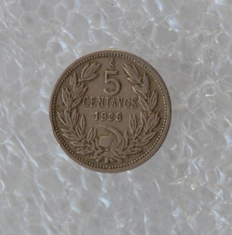 Чили - 5 сентаво 1928 год