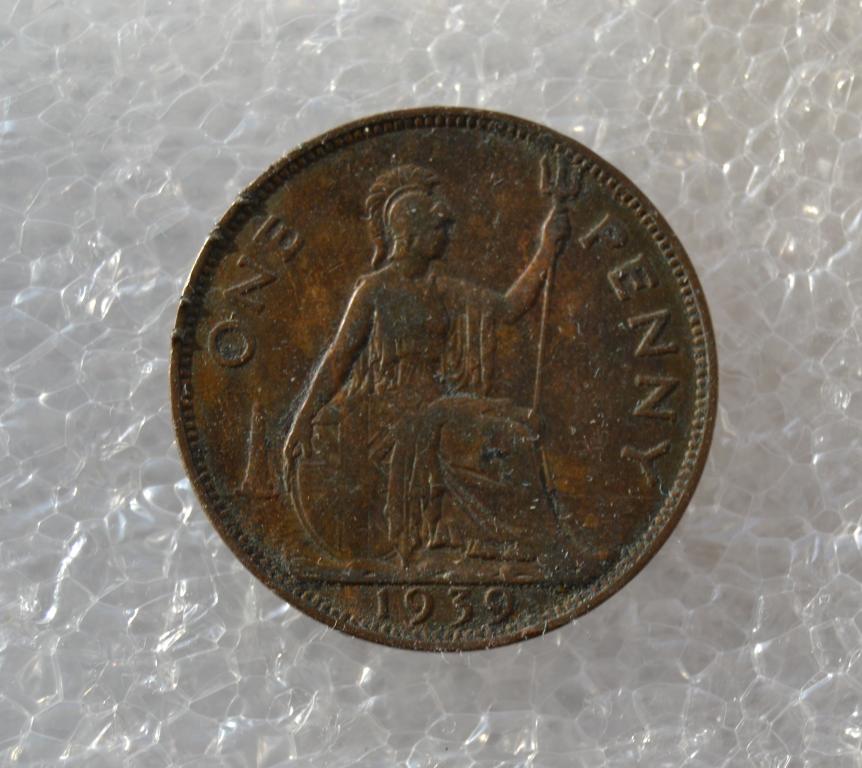 Великобритания 1 пенни 1939 KM# 845