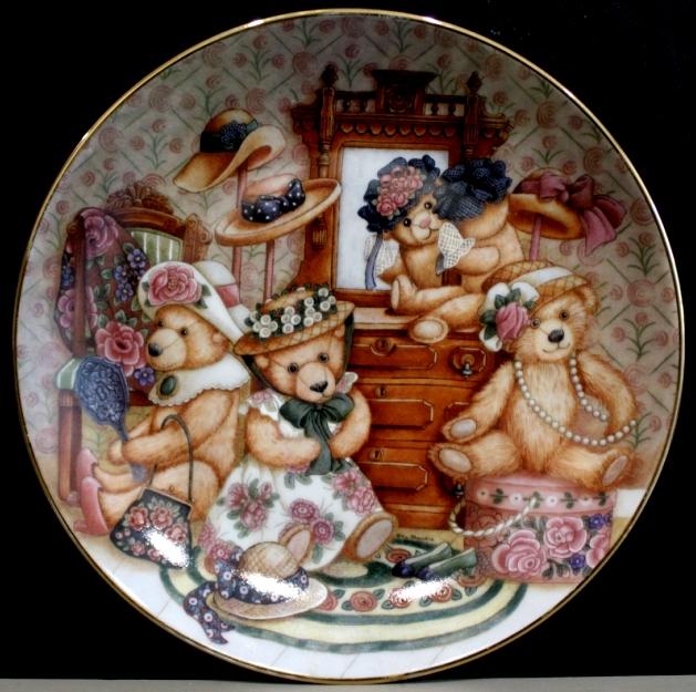 Коллекционная настенная фарфоровая тарелка  Америка