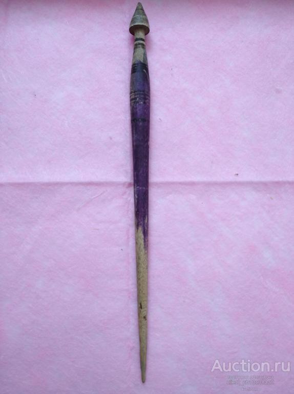 старинное веретено для прядения пряжи -023