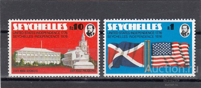 SEYCHELLES  СЕЙШЕЛЫ  Флаги Независимость Пара 1976 Сост**