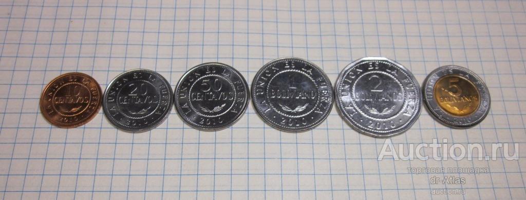 Боливия набор 2010 UNC 1081