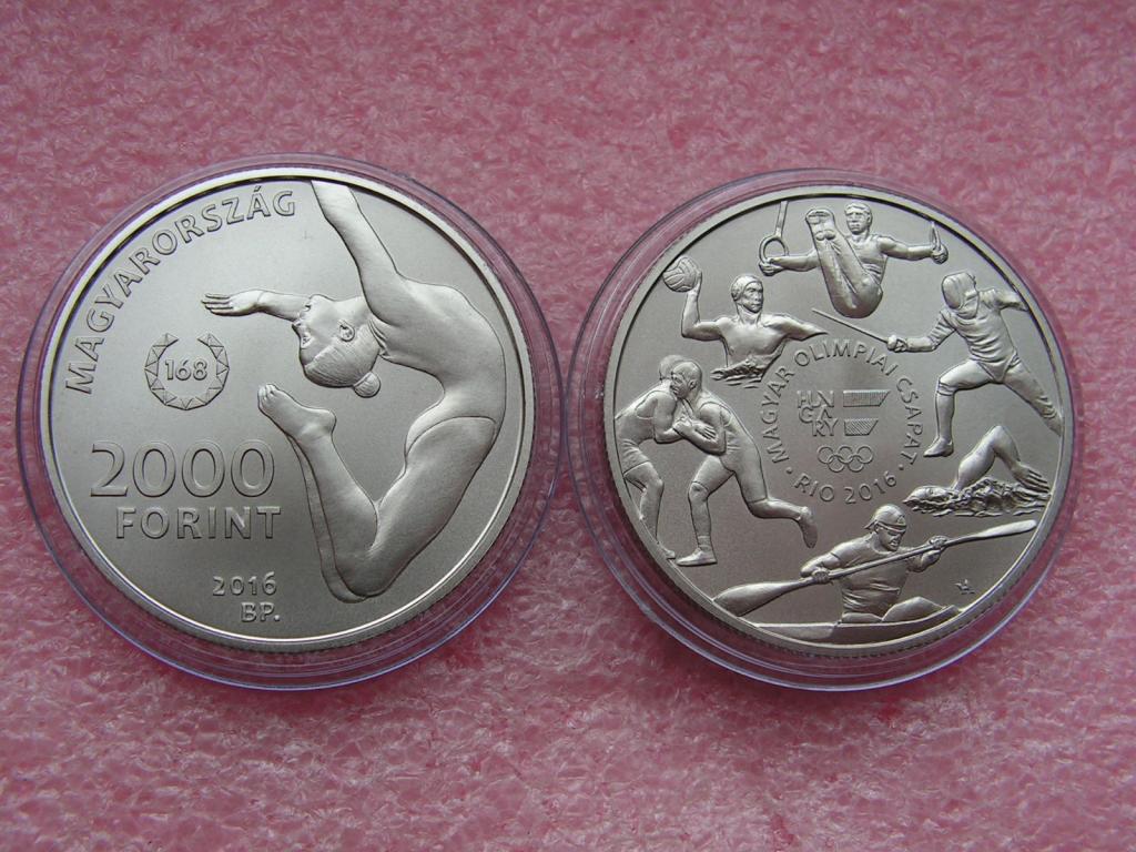 Венгрия 2000 форинтов 2016 олимпиада в Рио unc
