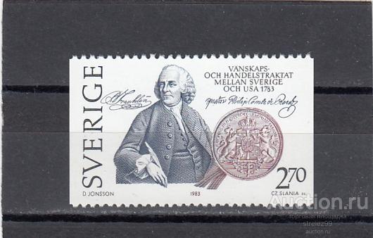 SVERIGE  ШВЕЦИЯ    Франклин Монеты Одиночка  1983   Сост**