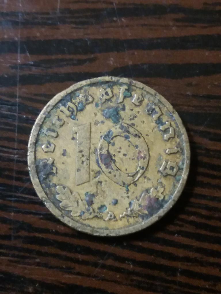 Германия . 10 рейхспфеннигов  1938 ( A )