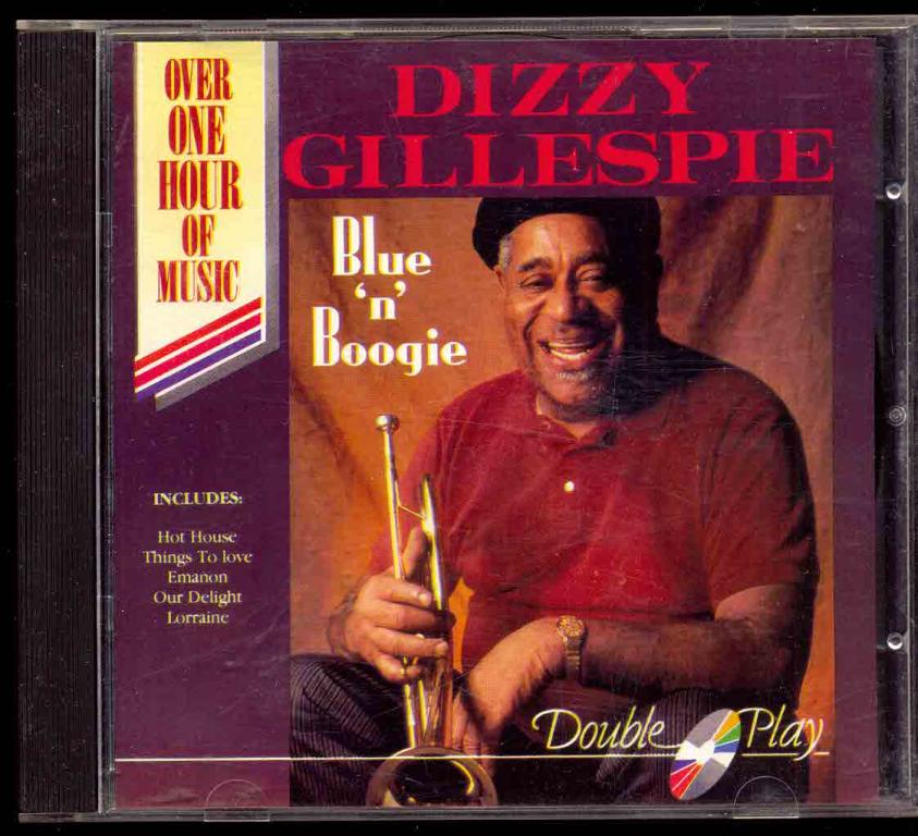 DIZZY GILLESPIE ‎‎– Blue 'N' Boogie 1991 Double Play ‎– GRF065 ФИРМ Hard Bop
