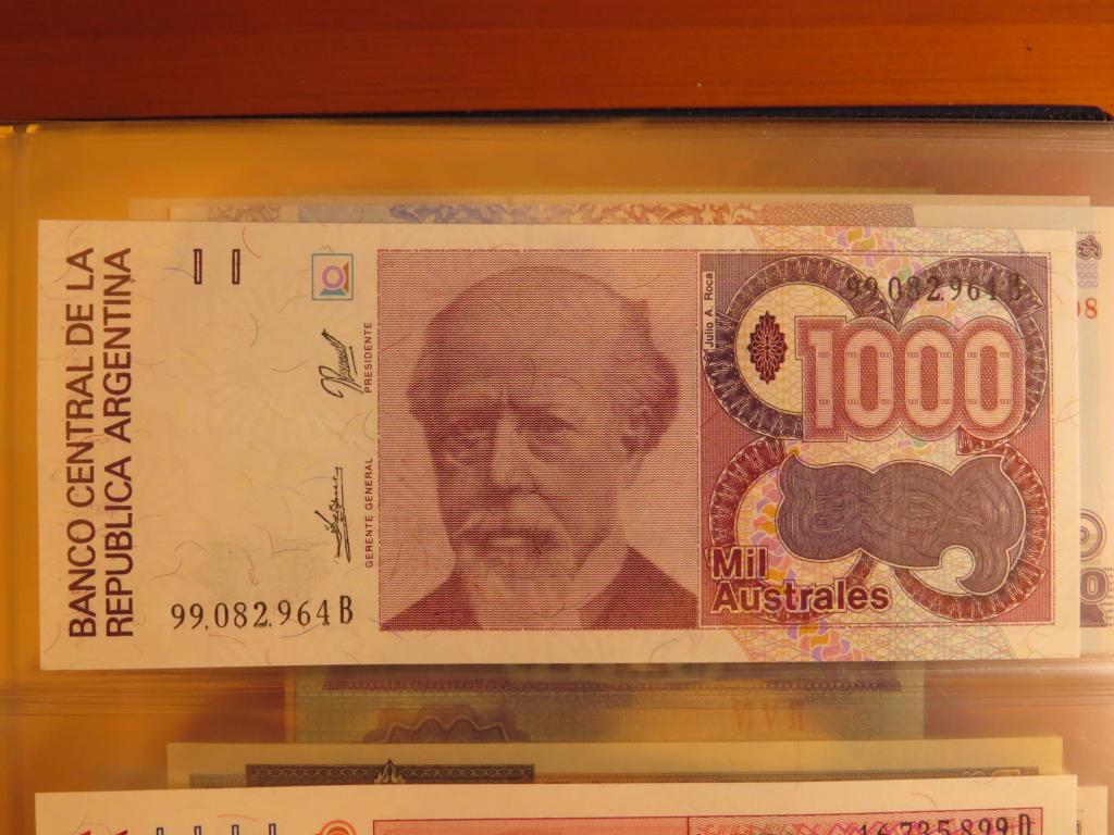 Аргентина - 1000 аустралей 1990 г. - UNC - Пресс!