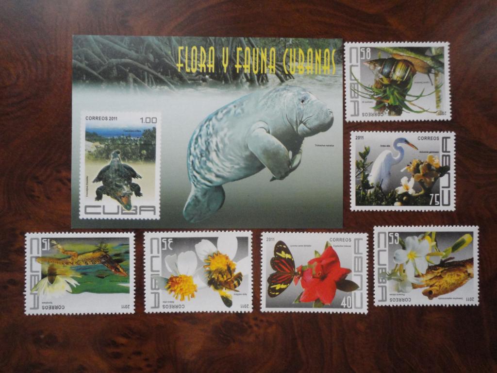 КУБА 2011г. "МОРСКИЕ ЖИВОТНЫЕ" СОСТОЯНИЕ **