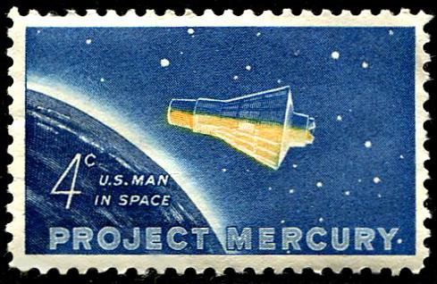1962 г сша космос Меркурий 1 й американский астронавт Алан Шепард MNH чист