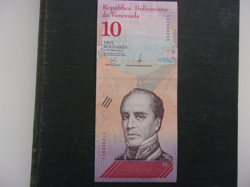 Венесуэлла. 10 боливаров 2018 года. Пресс.