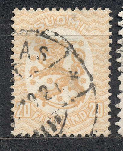 Финляндия  1917-29 стандарт 1 выпуск гашеная
