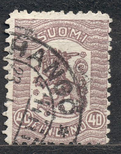 Финляндия  1917-29 стандарт 1 выпуск гашеная