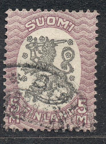 Финляндия  1917-29 стандарт 1 выпуск гашеная
