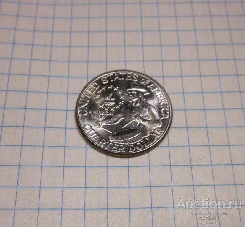 США 25 центов квотер 1976 D UNC 1191