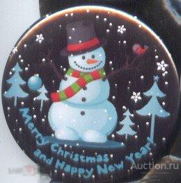 С Рождеством и Новым Годом, снеговик 