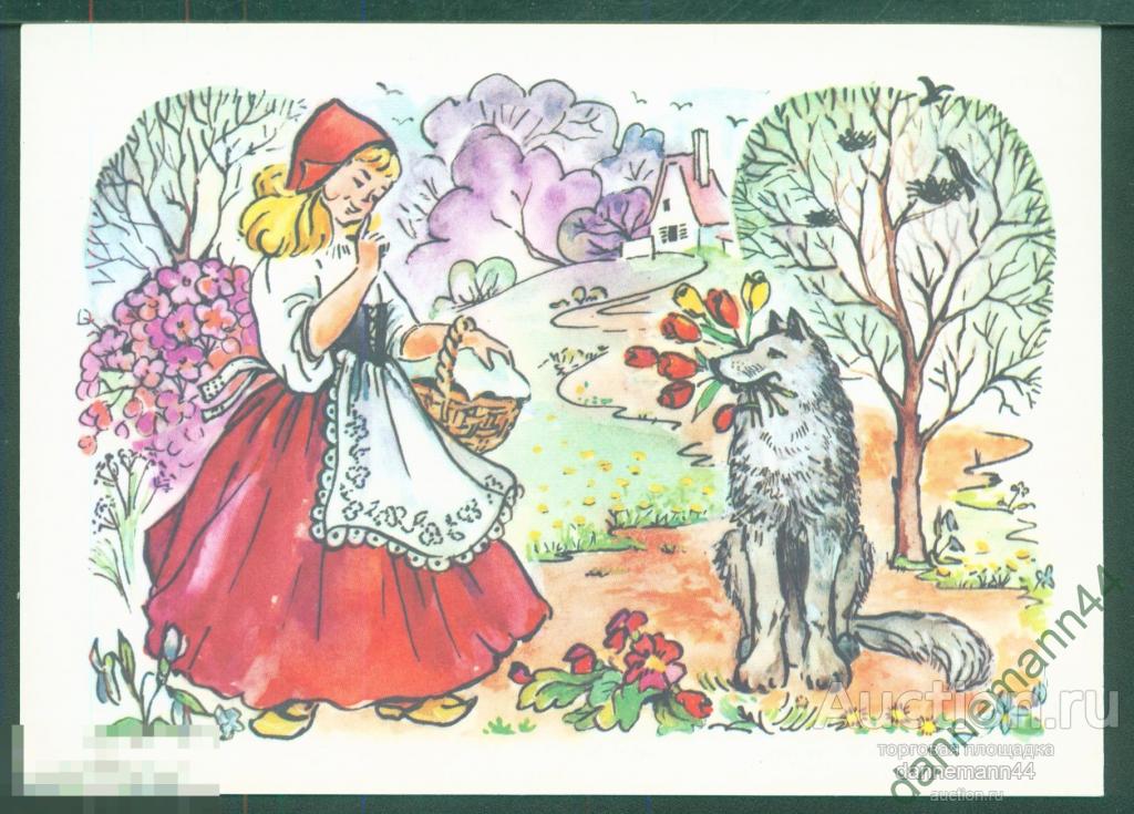 Рисунок красная шапочка и зайчик