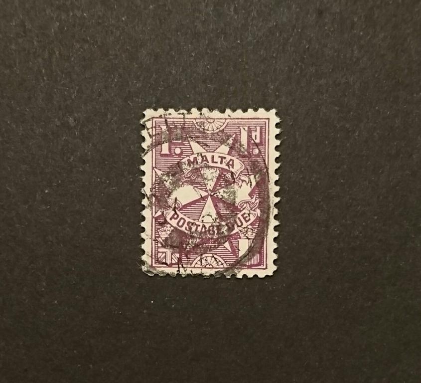 Британские колонии - Мальта 1d, 1925г., used