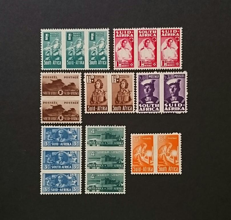 Британские колонии - Южная Африка, Военная серия 1942 г. SG#97-104