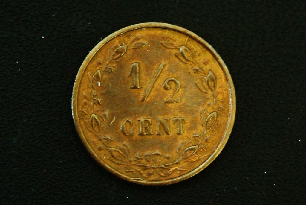 Нидерланды 1/2 цента 1884 КМ 109