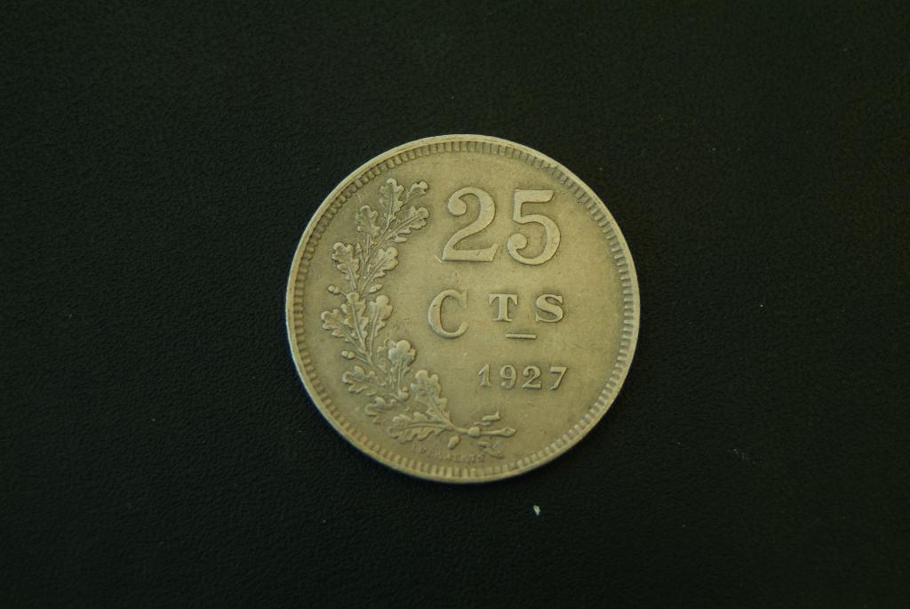 Люксембург 25 сантимов 1927 КМ 37