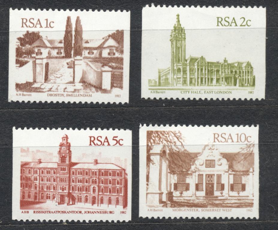 ЮАР 1982 г. стандарт (из буклета) Архитектура негашеная* *