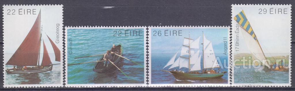 Ирландия 1982 лодки парусники Mi476-479 MNH