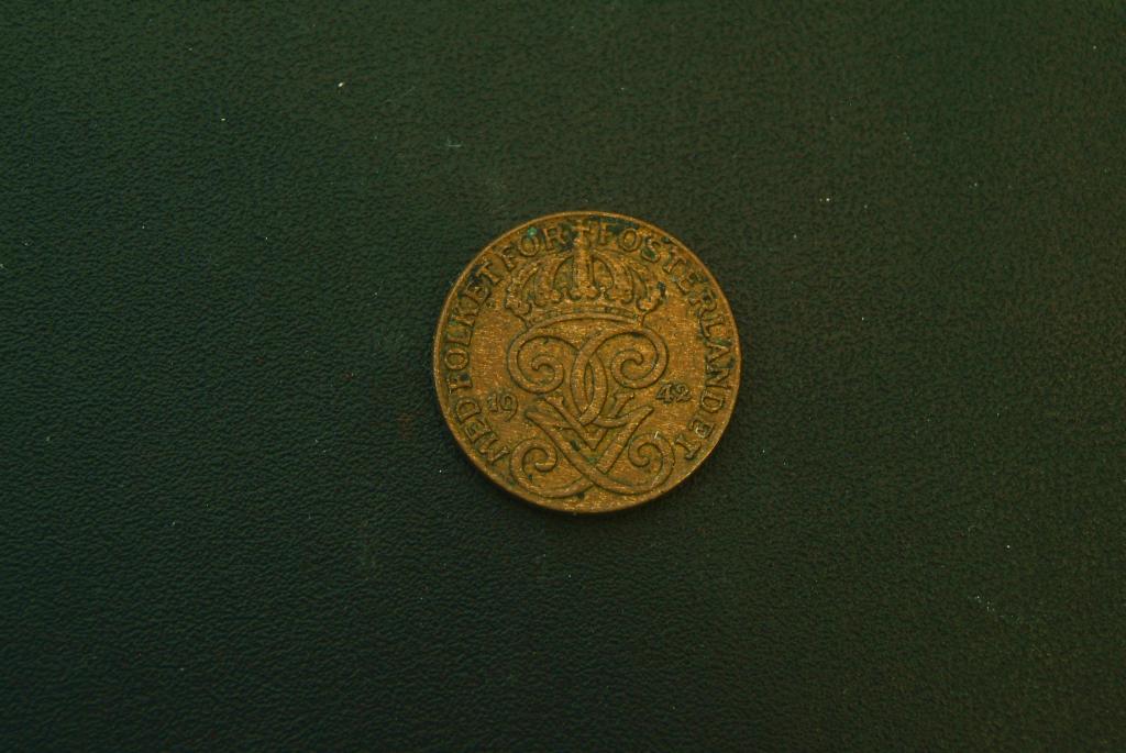 Швеция 1 эре 1942 КМ 777.2