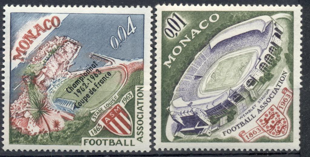 Монако 1963 г. Ассоциация футбола Уэмбли  негашеная**