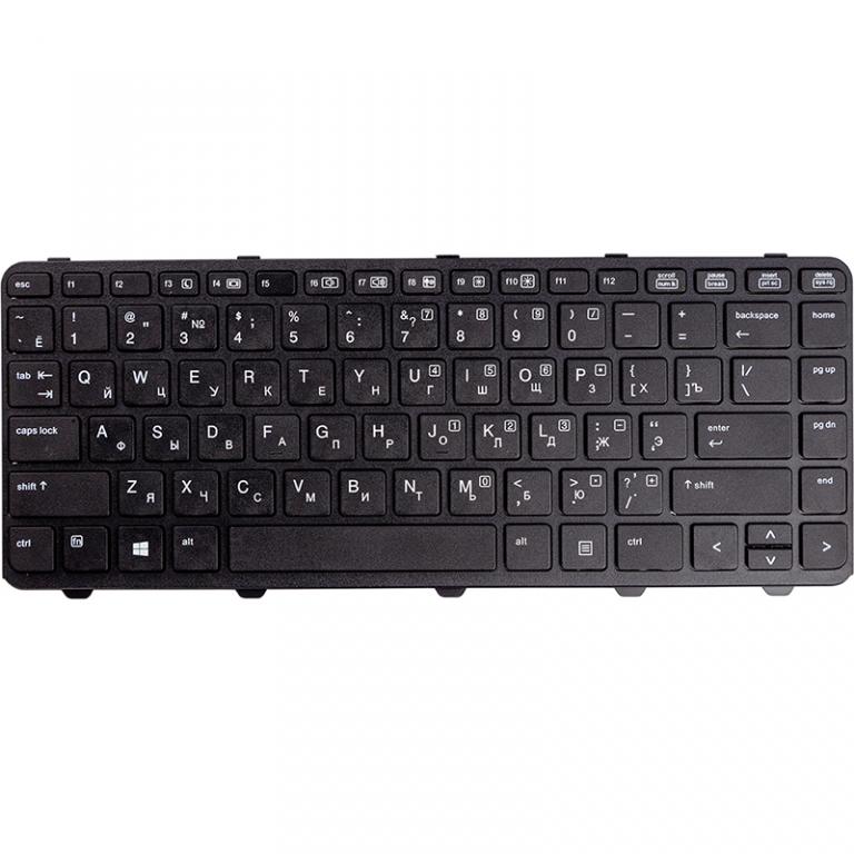 Клавиатура для ноутбука HP ProBook 640 G1 черный, черный фрейм (KB310749)