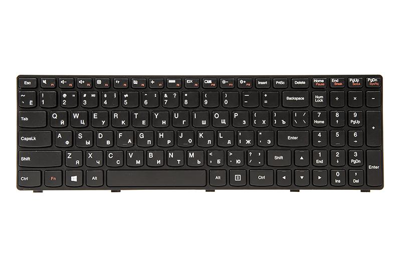 Клавиатура для ноутбука IBM/LENOVO IdeaPad G500, G505 черный, черный фрейм (KB311552)
