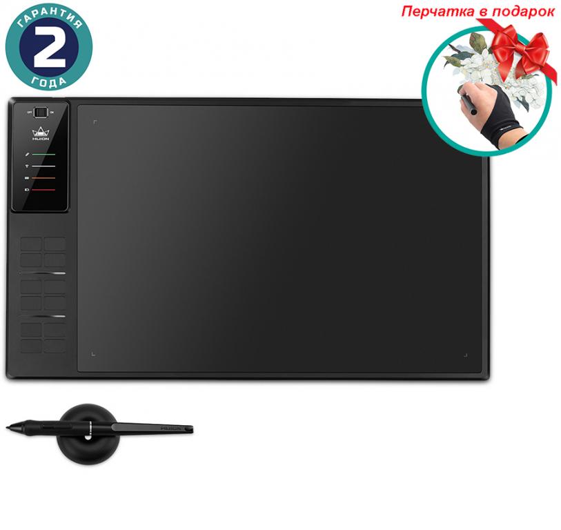 Графический планшет Huion Inspiroy WH1409 V2 + перчатка (WH1409V2)
