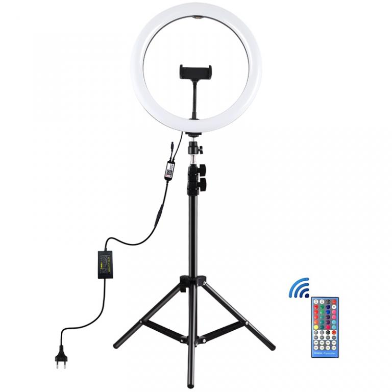 Кольцевая LED лампа Puluz PKT3050EU 12" + штатив 1,1 м (PKT3050EU)